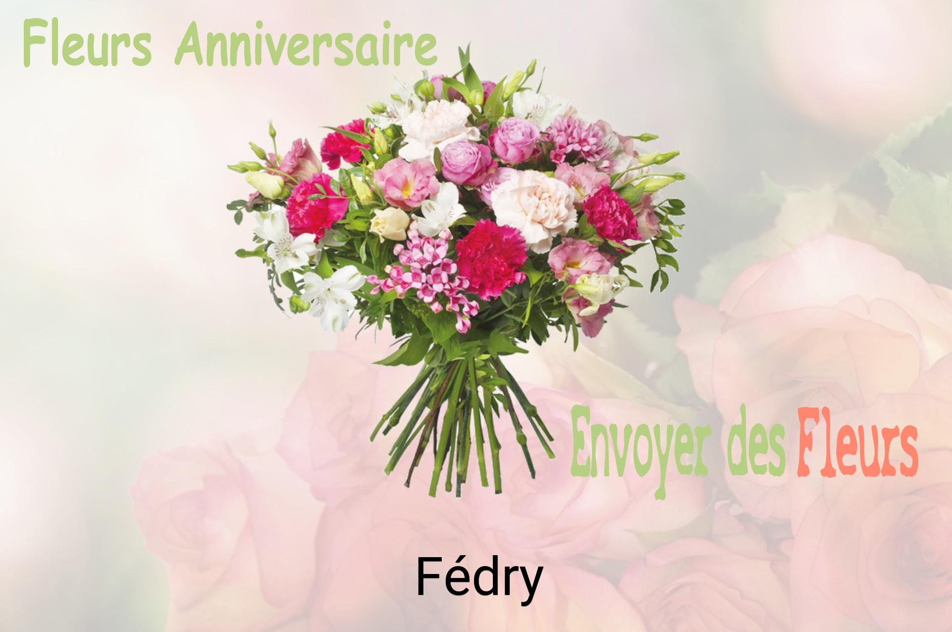 Bouquet de fleurs d’anniversaire livré à Fédry